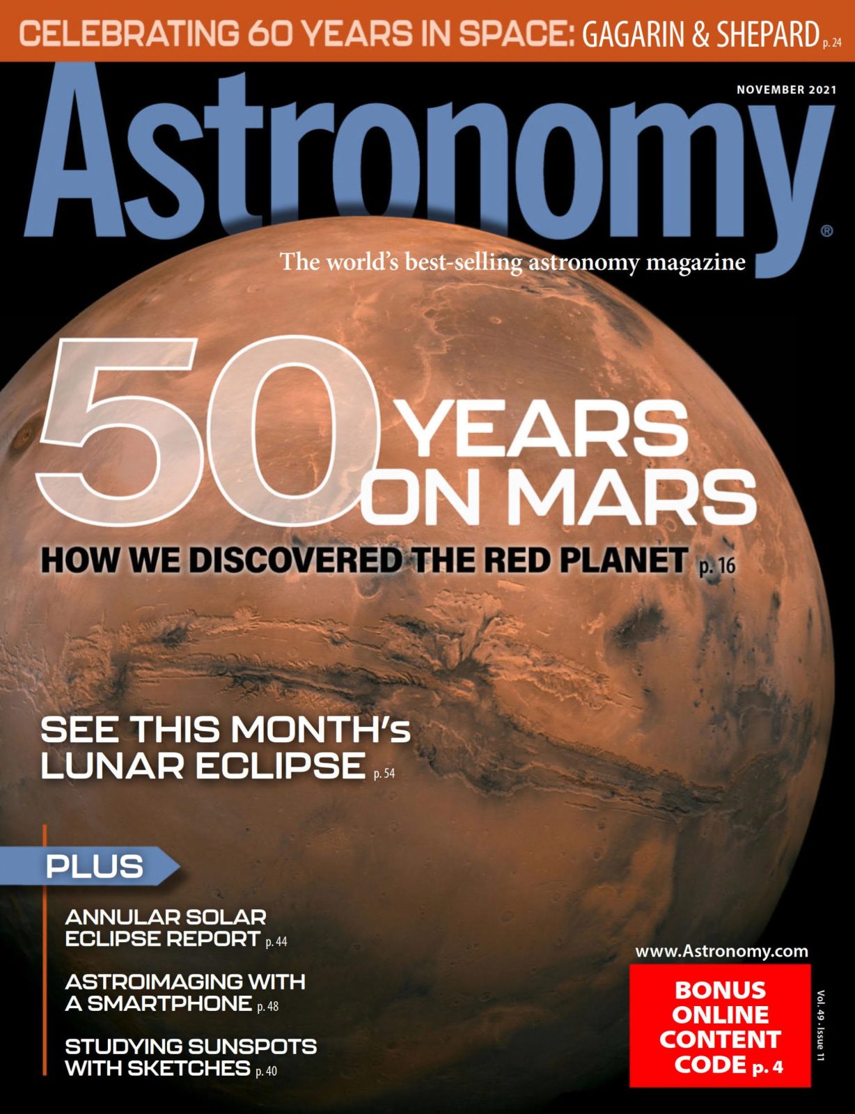 Astronomy 天文学杂志 NOVEMBER 2021